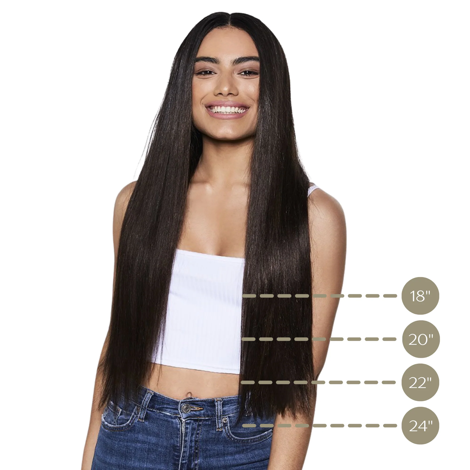 20" Clip-in Hair Extensions - Real Human Hair 180g - Image 34