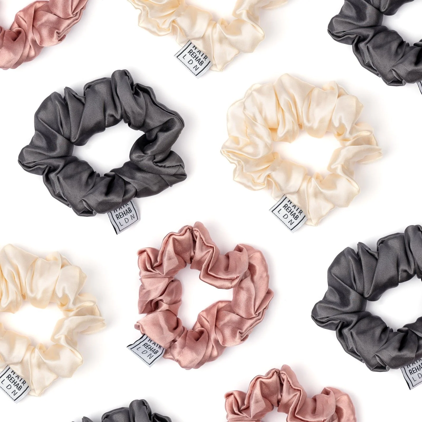 Large Hair Scrunchies | Pure Silk 3 Piece Set - Image 4